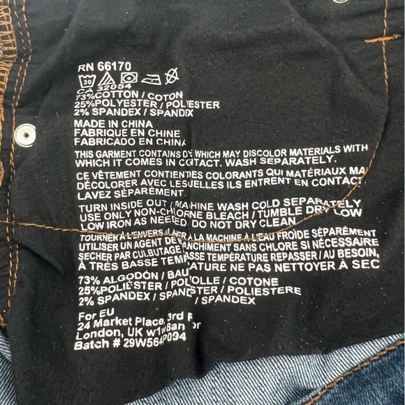 BDG Mid Rise Twig Ankle Jeans Size 32 x 39 Women's - Picture 5 of 5